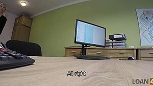 Loan4k milf coaxed creditor to have some fun for the sake of his money