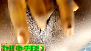 I'm thrilled our new model shows off her solo fingering skills in doggystyle pose.