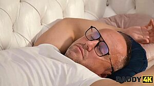 One cent buys stepdaddy's wild ride with young brunette tattooed babe