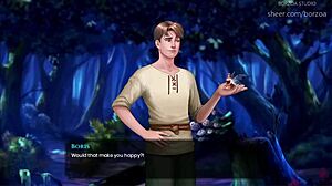 Old Granny Demands Kiss in Anime Hentai