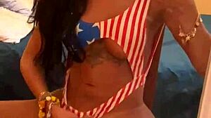 Adore This Beautiful Brazilian Transsexual's Big Ass