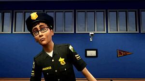 What's going on in Sims 4 Po-Leece Academy 2 parody?