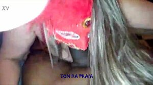 Chubby wife feels pleasure as her pussy gets lubricated for black cock