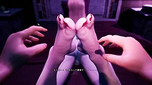 Intense game session where the sadistic sister dominates in under the witch play 02