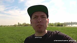 Samantha on a dating scene with Stevenshame.