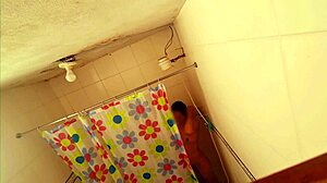 Spying on Wife's Argentinian Friend in Bathroom with Perfect Hairy Body!