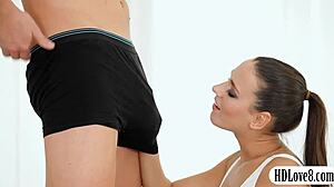 flexible teen 18+ bent over and anal pounded