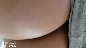 Hot slut Rennan Luna wakes up with dick inside, keeps cum in pussy