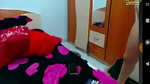 Slim Latina Shows Off Huge Natural Tits and Ass with Dildo on Webcam 😍