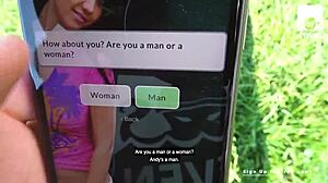 Samantha on a dating scene with Stevenshame.