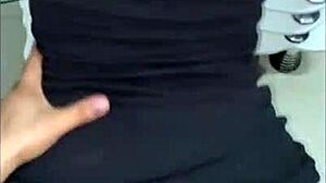 Latina friend of my mother bends over for blowjob and riding big cock