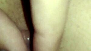 Slowly fucking my wife's tight asshole in doggystyle position with close up view.