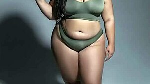 Indian babe teases big boobs in bikini sex