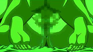 I watched the virgin couple have passionate sex after their wedding in this hentai, with cum filling the milf's pussy and cock throbbing