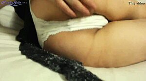 Lustful Teacher Fingers Pussy to Orgasm