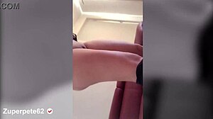 Crystal says, 'My big tits need pleasure since my husband left me horny.'