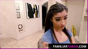 Emily Willis punished by lazy stepbro Ricky Johnson at home?