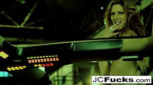 jayden masturbates nude in knight rider car