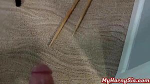 Step sister endures INTENSE PUNISHMENT FUCK from her step brother