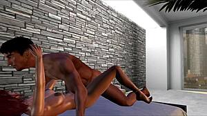 house on the beach with wife