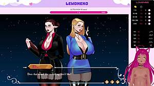 Vtuber Lewdneko Dives Into Hentai Game Shackles Of Ellswyn With Anal Futanari Femdom