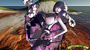 Demons fucking big ass in wild hentai group action part 5