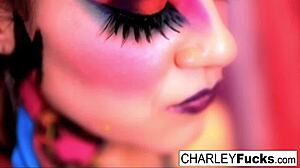 Charley says, Watch me tease my big tits and ass.