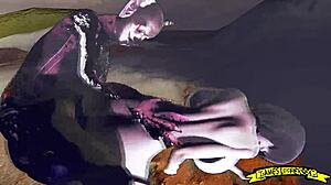 Demons fucking big ass in wild hentai group action part 5