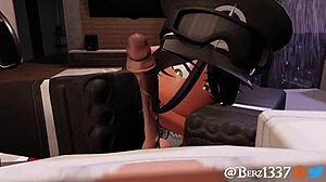 Aggressive cartoon action ends with a rough happy finish