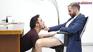 Caught at work with interracial bareback assfucking!