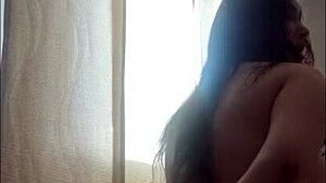 Latina brunette bent over in doggystyle, riding big ass with master