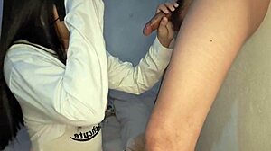 Wow, Thai couple's homemade blowjob training leads to cumshot!