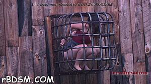 Spicy brunette cutie intensely plays with huge sex toy in hardcore fetish scene