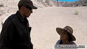 Fake cop brazilian first time sweet black-haired paisley parker was caught in outdoor uniform scene