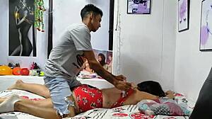 My stepbrother licks my pussy until I squirt.