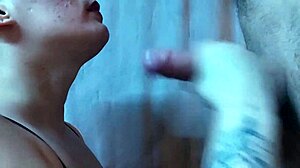 Emily purple gives a sensual blowjob and swallows cum