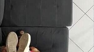 Foda De Tênis Até O Talão W Victorshawer - Inteiro No Red