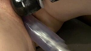 Blonde Squirter Tied Up and Pounded by Fucking Machine. Intense Action!