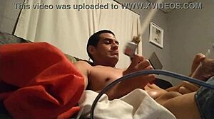 I'm trying my homemade penis pump for the first time