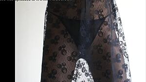 Sexy woman in sheer pantyhose