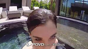 Petite Jenna Reid Fucks Big Cock After Pool Relaxation