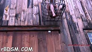 Spicy brunette cutie intensely plays with huge sex toy in hardcore fetish scene