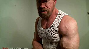 Muscular Bodybuilder Tom Lord Poses in His Tightie Whities