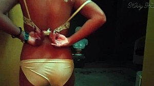 Gold Digger's Risky Strip In Hotel Leads To Intense Orgasm