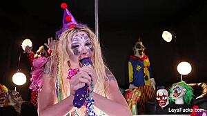 Leya Falcon Dildos Her Wet Pussy with Toys