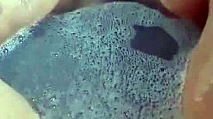 bbw amateur shows big feet and fat pussy in the tub! watch her display everything!