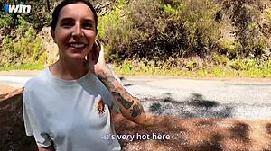 Fucked an Athlete Right on the Roadside