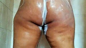 Horny Bbw Sissy Shemale Teases With Her Phat Wet Booty In The Shower