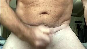 Dirty Talking Guy Jerks Off By The Window At Night