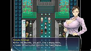 Exploring apostle pornplay hentai game episode 3 with a cute blonde girl in red underwear